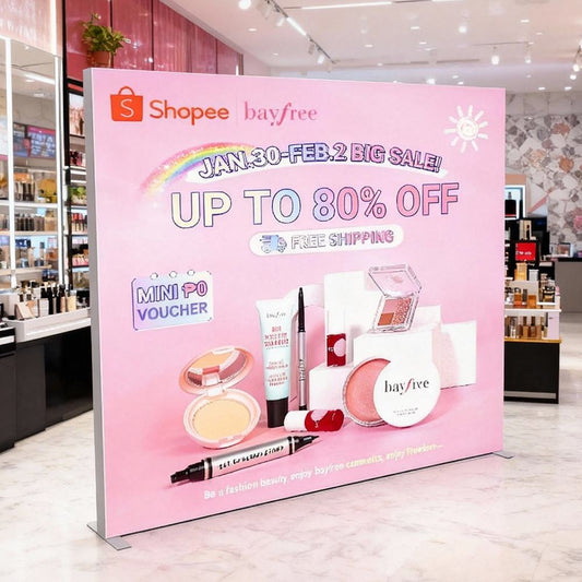Large SEG LED Light Box 3x2.5m – Trade Show Backdrop – Style 040 – SEG LED Light Box