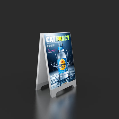 SEG LED Poster Floor Stand – Aluminum Frame Advertising Display – Style 006 – View 2