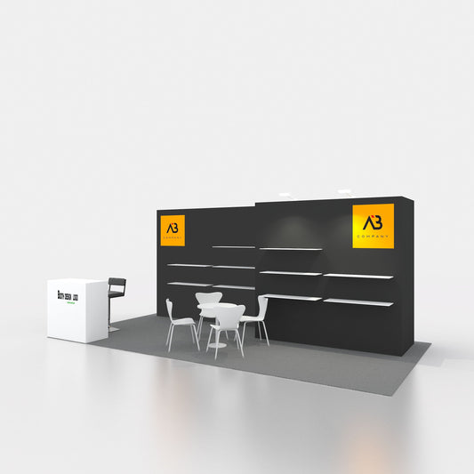 10x10ft (3x3m) Exhibition Booth – Style 052 | ASM Exhibits – View 2