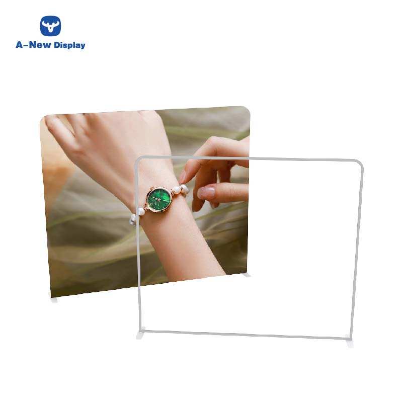 Double-Sided Tension Fabric Backdrop – Trade Show Display Stand – Style 16 – Tension Fabric Display