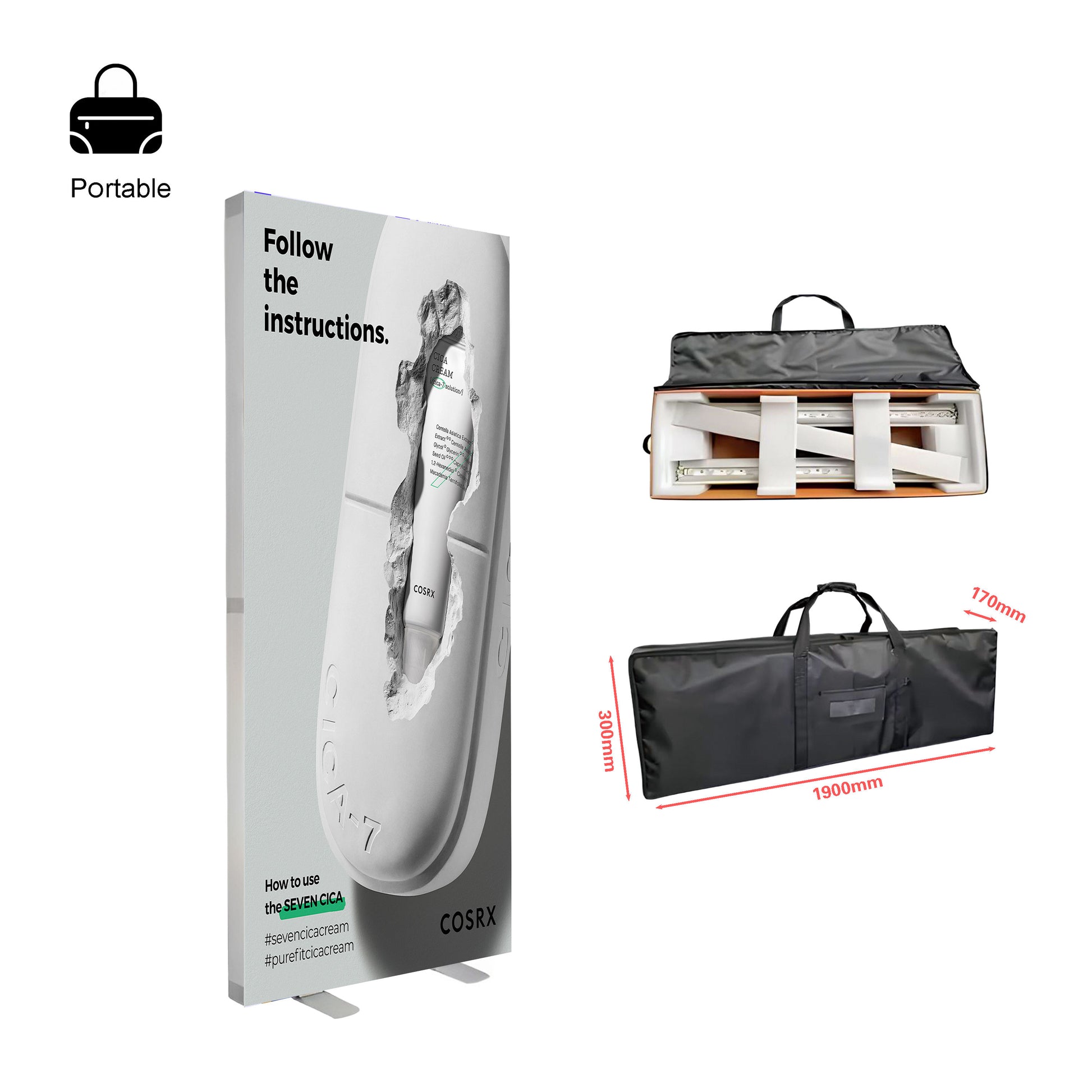 Foldable SEG LED Light Box – Portable Trade Show Display – Style 004 – View 4
