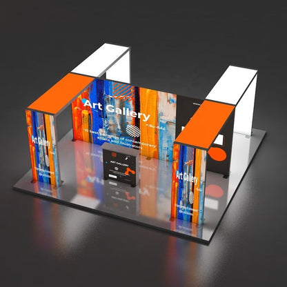 20x20ft (6x6m) Exhibition Booth – Style 004 | ASM Exhibits – View 2