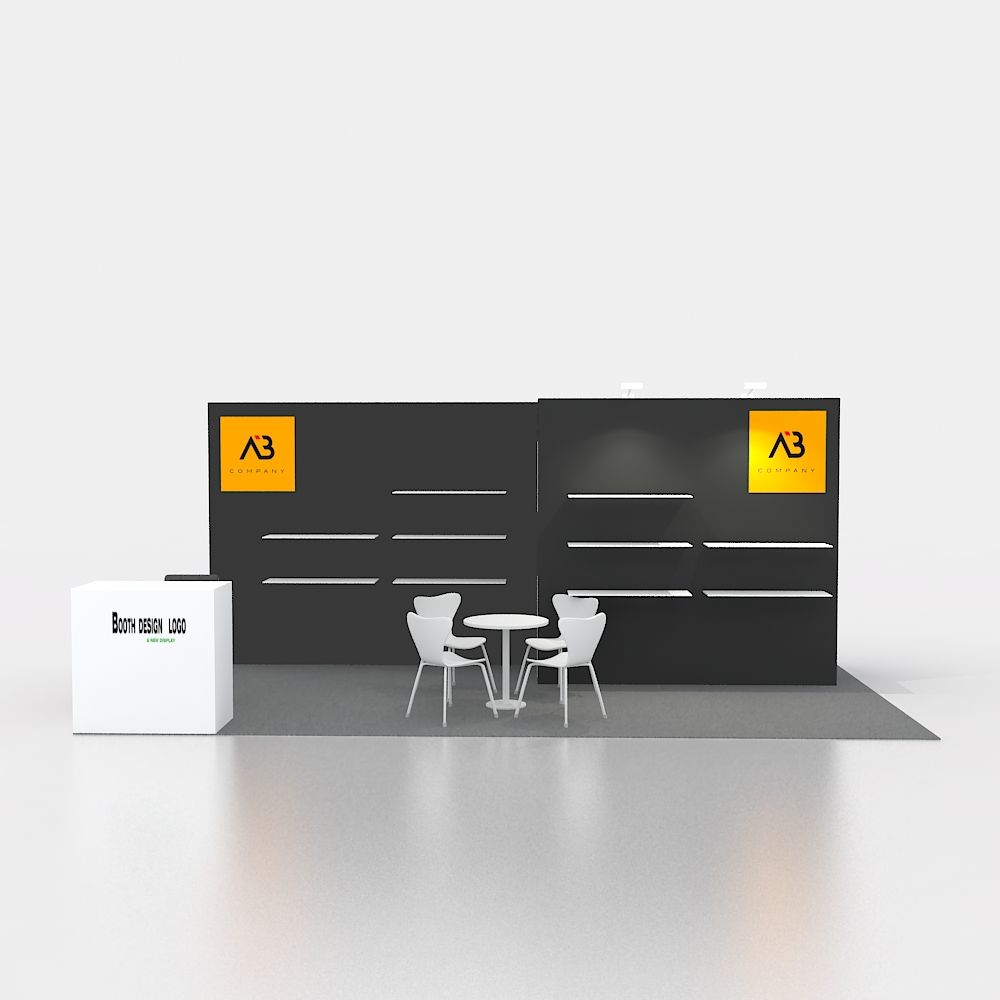 10x20ft (3x6m) Exhibition Booth – Style 022 | ASM Exhibits – View 2