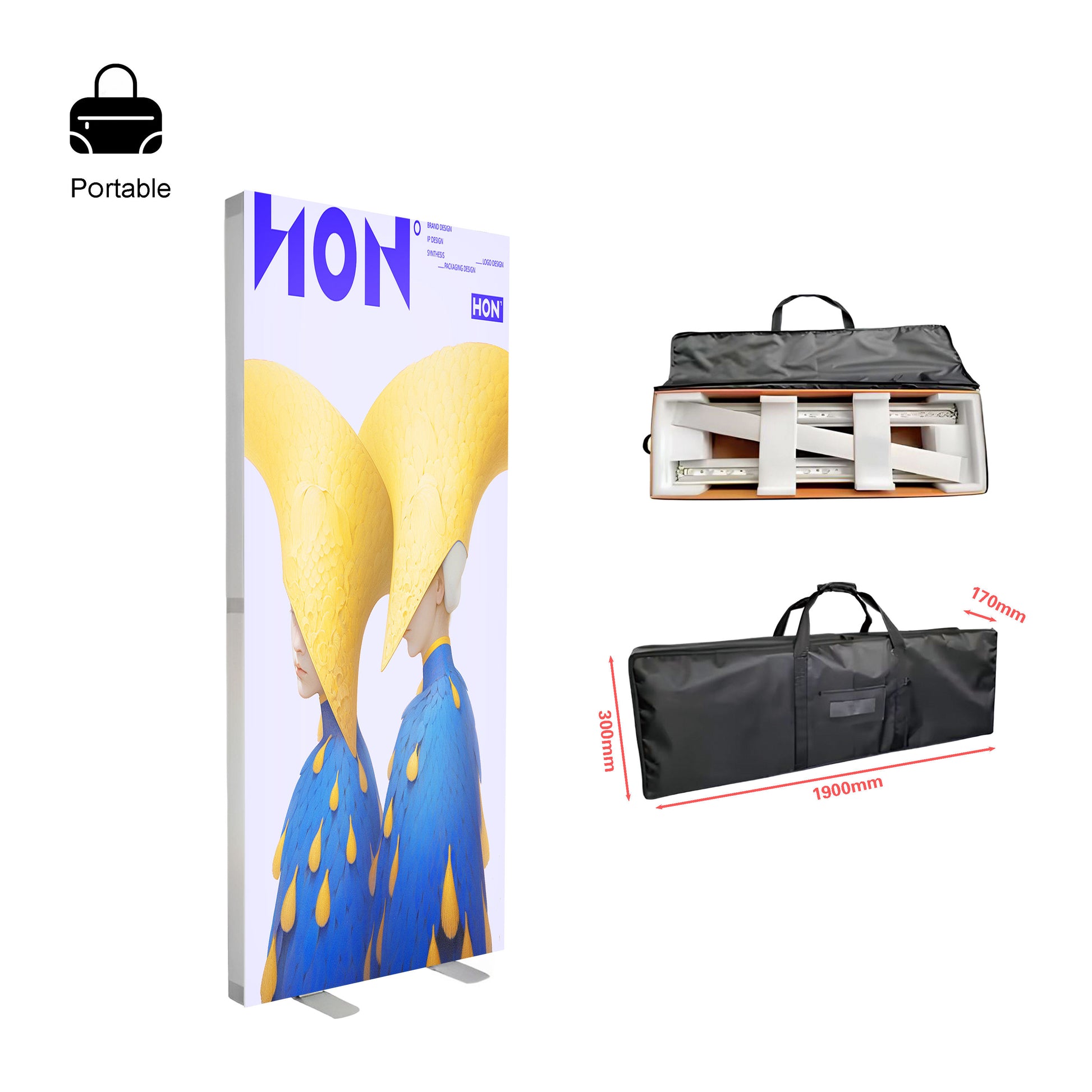 Foldable SEG LED Light Box – Portable Trade Show Display – Style 001 – View 5