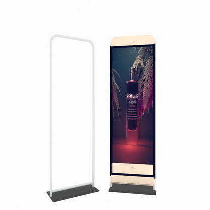 EZ Tube Tension Fabric Banner Stand – Portable Trade Show Display – Style 25 – Tension Fabric Display