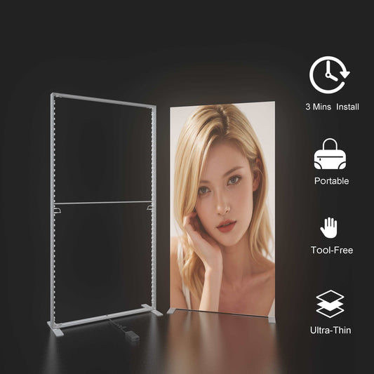 Hanging SEG LED Light Box – Trade Show Display – Style 076 – SEG LED Light Box