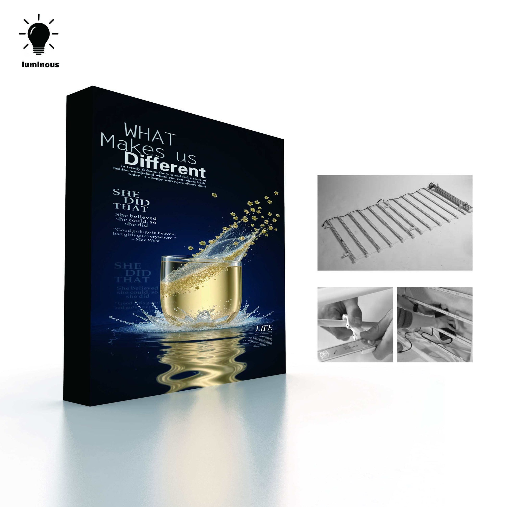 SEG Light Box Pop-Up Display Rack – Portable Trade Show Fabric Background Wall – View 3