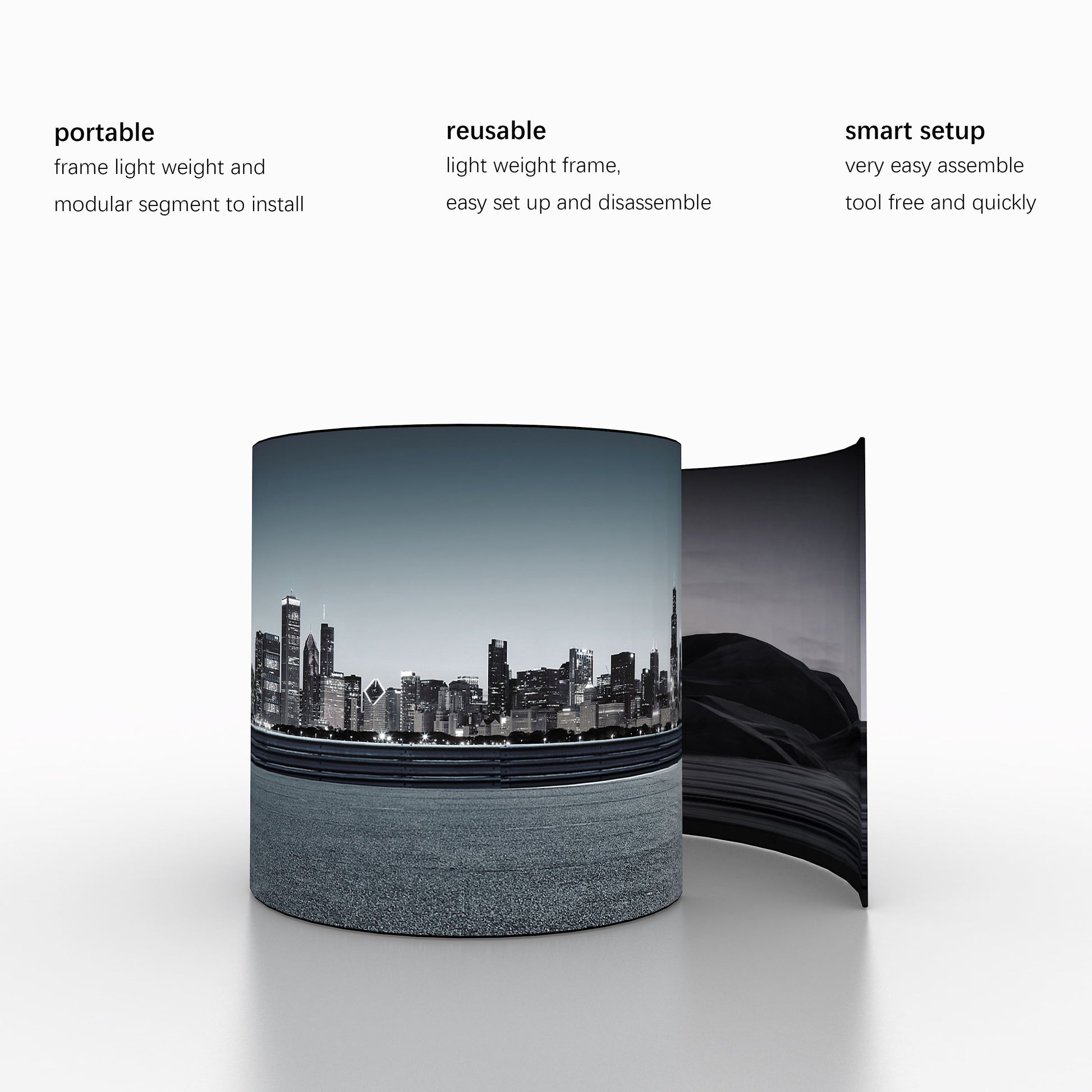 360 Photo Booth Backdrop Enclosure – Trade Show & Event Display – View 2