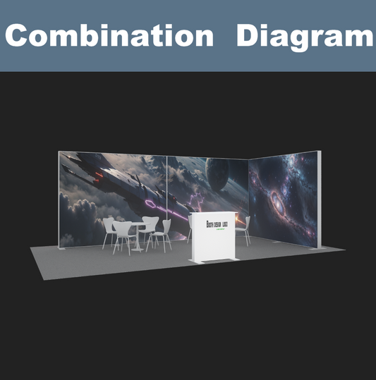 Double-Sided SEG LED Light Box – Exhibition Display – Style 221 – View 2