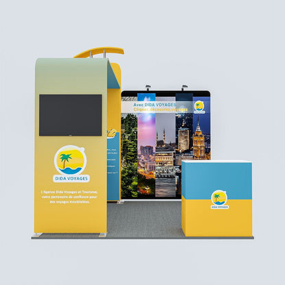 10x10ft (3x3m) Exhibition Booth – Style 038 | ASM Exhibits – View 3
