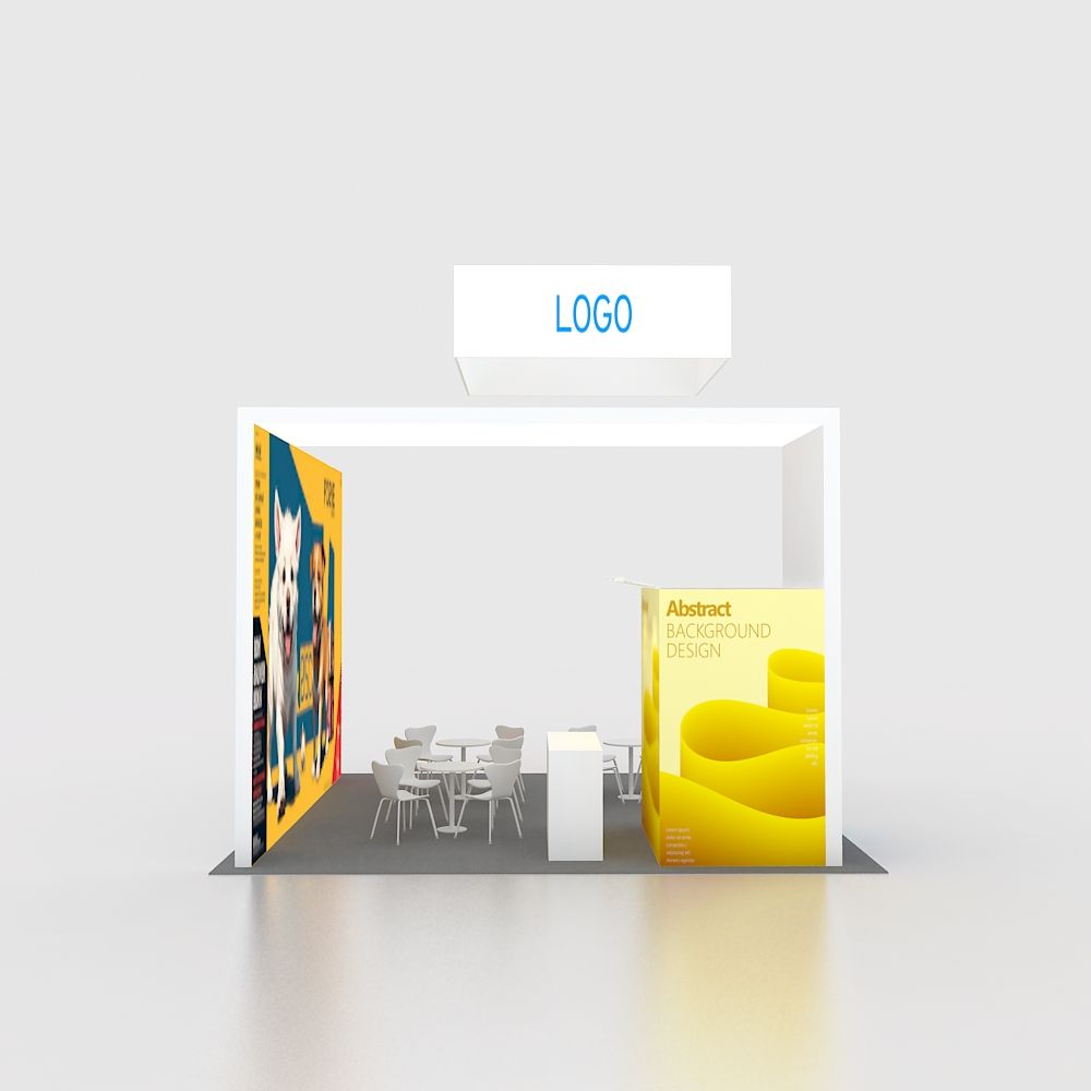 10x10ft (3x3m) Exhibition Booth – Style 075 | ASM Exhibits – View 3