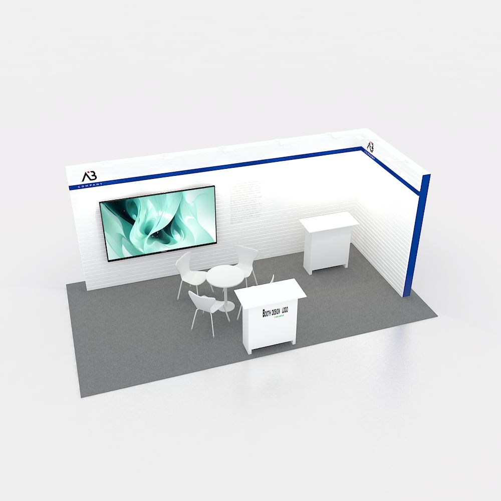 10x10ft (3x3m) Exhibition Booth – Style 078 | ASM Exhibits – View 5