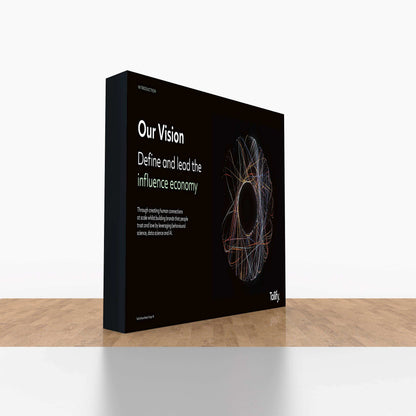 SEG Light Box Pop-Up Display Rack – Portable Trade Show Fabric Background Wall – Trade Show Display