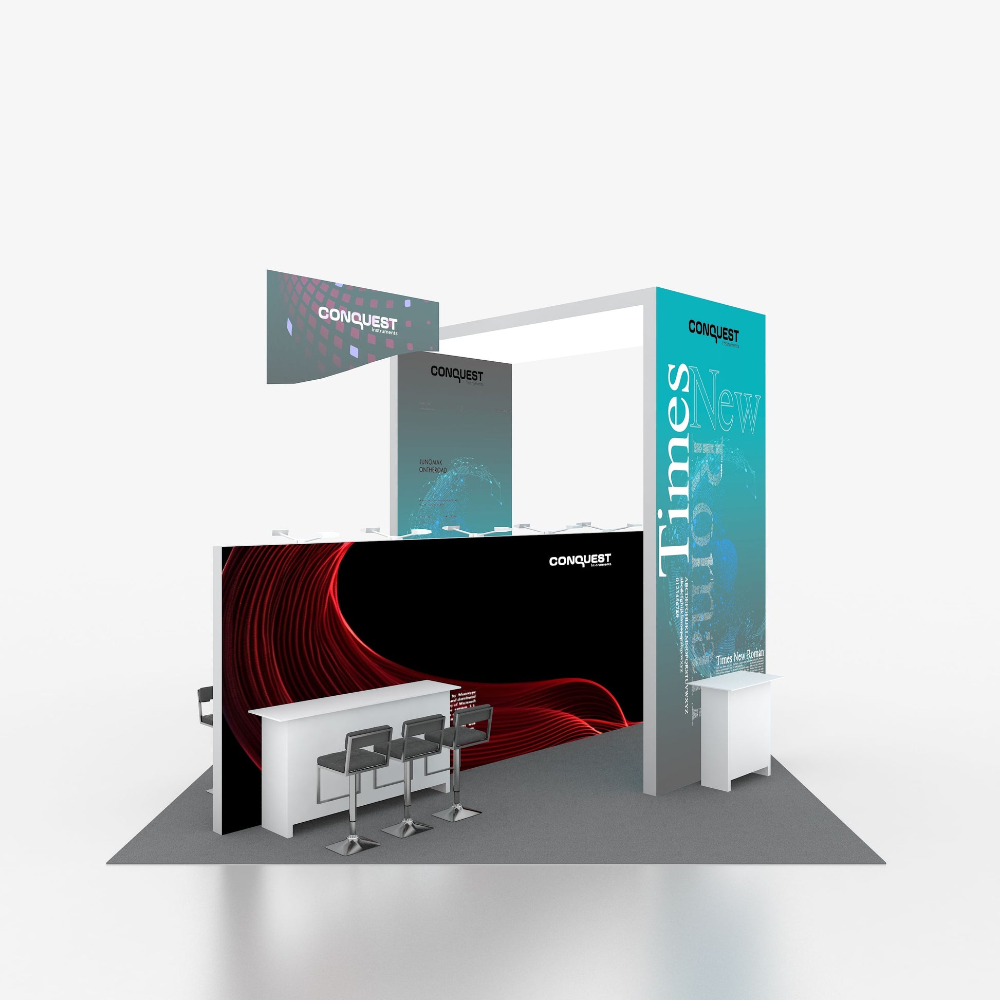 20x20ft (6x6m) Exhibition Booth – Style 011 | ASM Exhibits – View 3