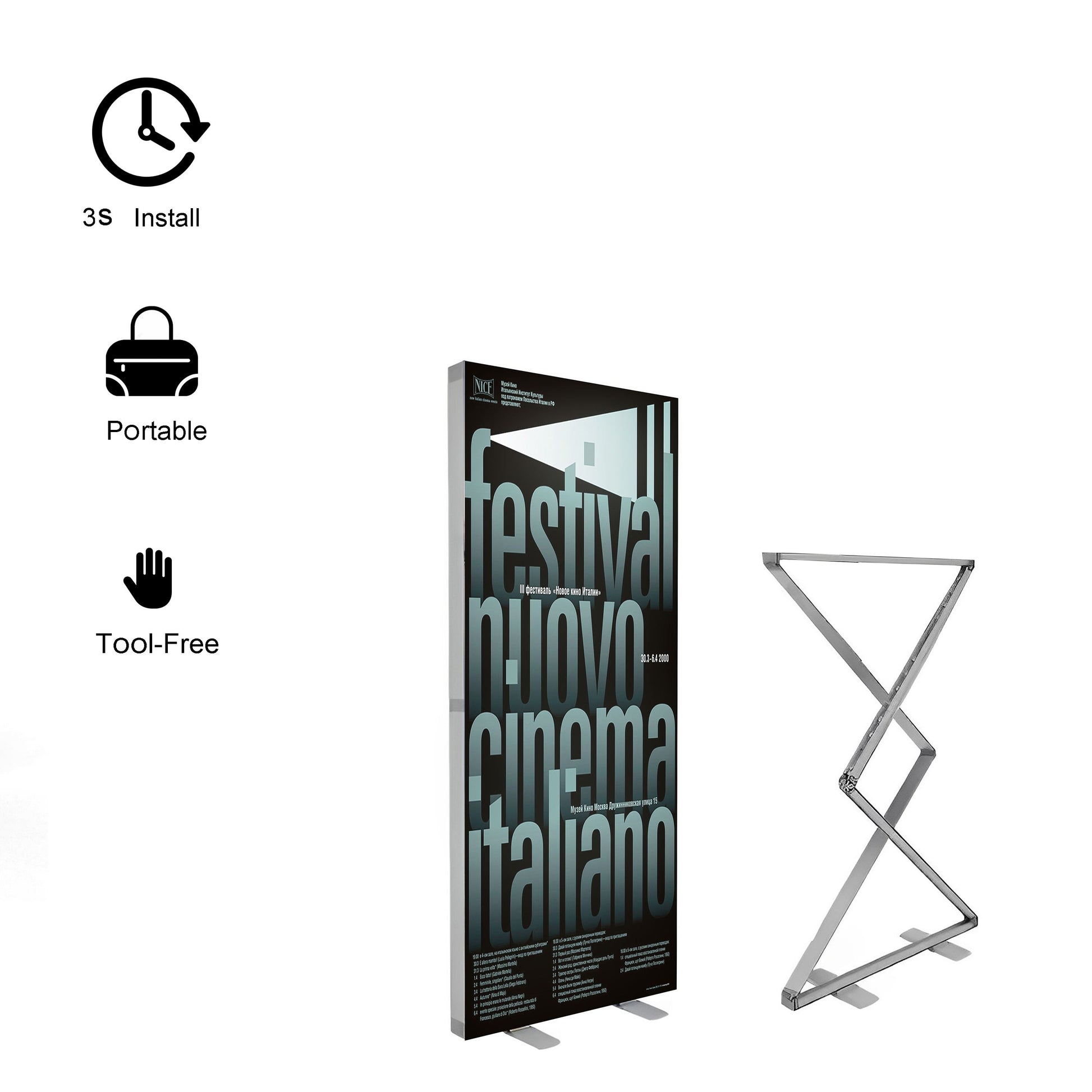 Foldable SEG LED Light Box – Portable Trade Show Display – Style 006 – View 3