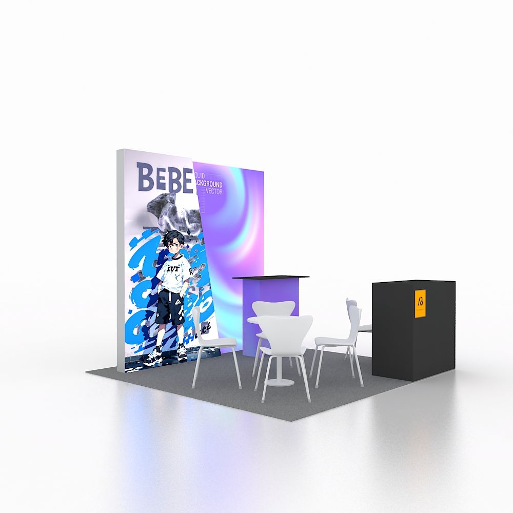 10x10ft (3x3m) Exhibition Booth – Style 056 | ASM Exhibits – View 4