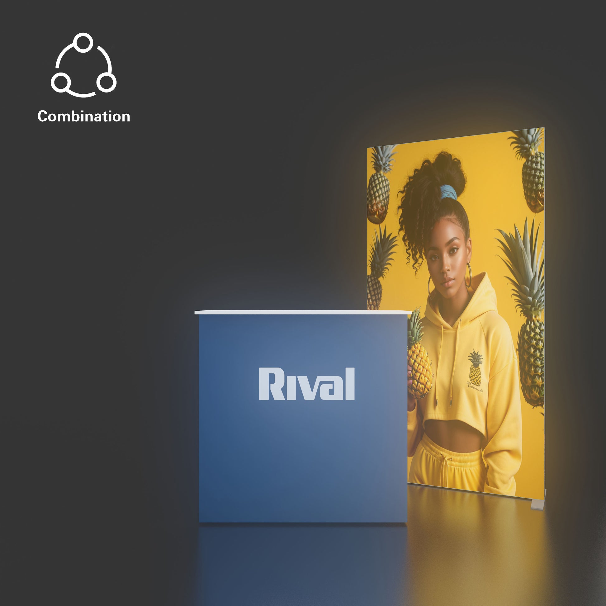 Double-Sided SEG LED Light Box – Exhibition Display – Style 153 – View 2