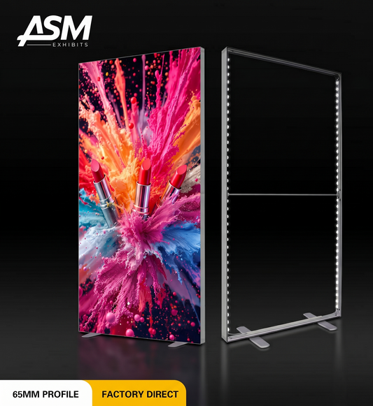 Tool-Free SEG Light Box Display | High Brightness Tension Fabric Backlit Sign