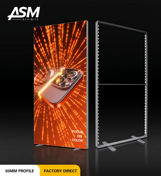 Tension Fabric LED Light Box Display | Tool-Free SEG Frame for Indoor Advertising