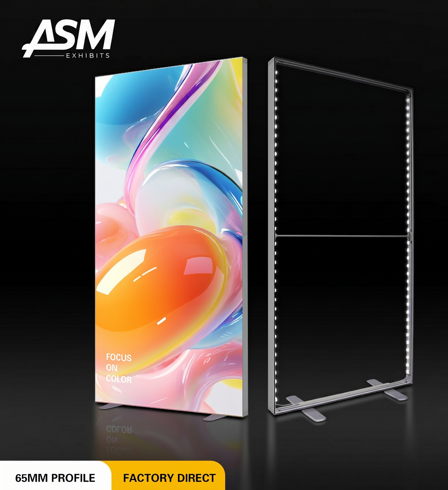 Tool-Free Backlit SEG Display | Fabric Tension Light Box for Exhibitions & Retail