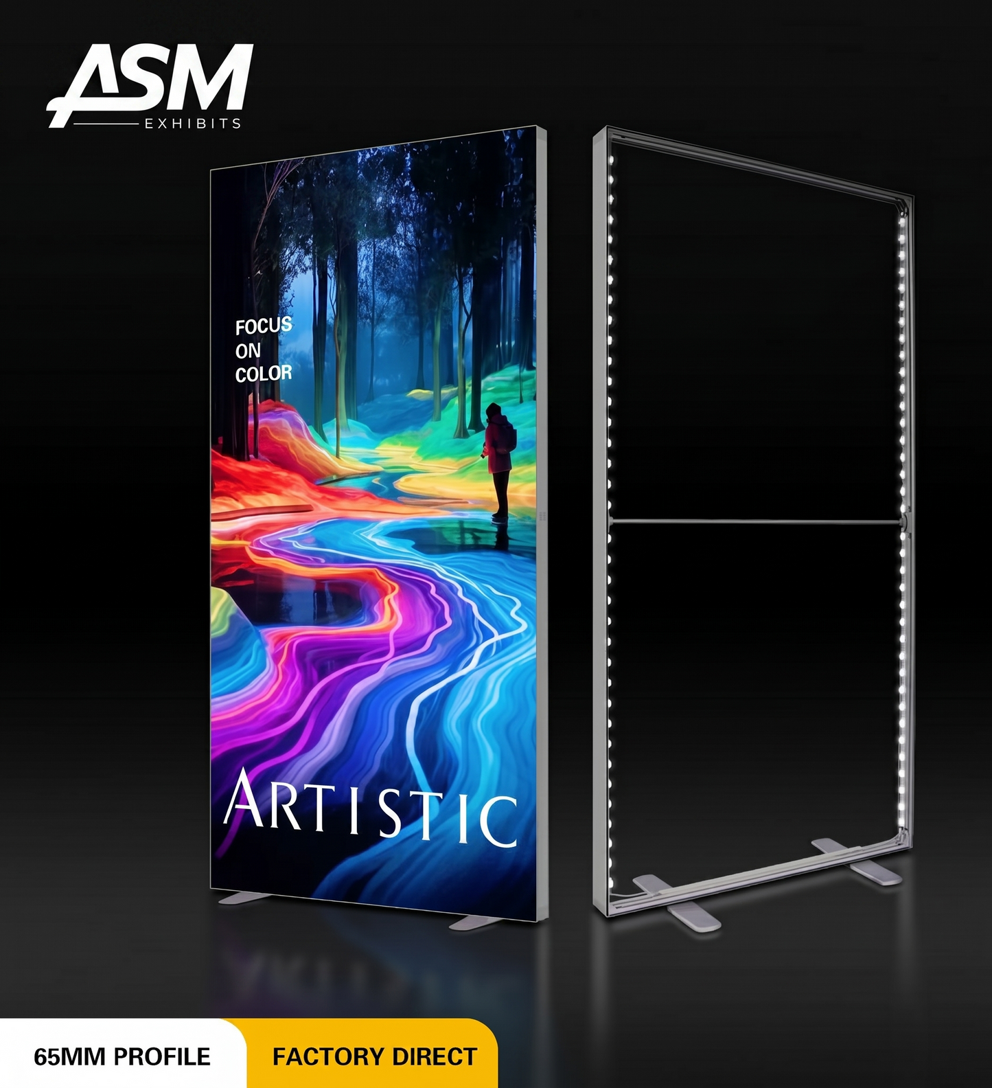 Tool-Free SEG Tension Fabric Display | LED Light Box Panneau Advertising Sign