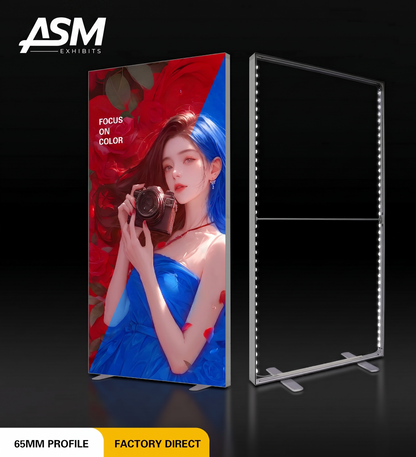 Indoor SEG Fabric Light Box | Tool-Free LED Advertising Display Frame Stand